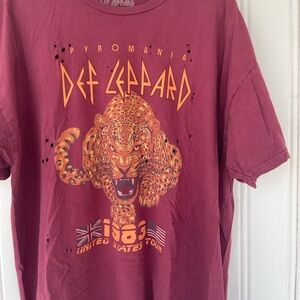 Def Leppard Oversized Tee